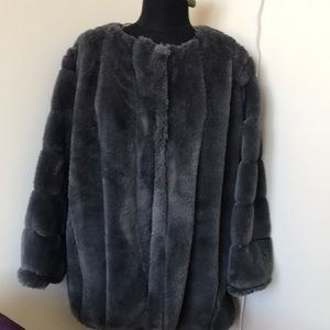 Grey Faux Fur